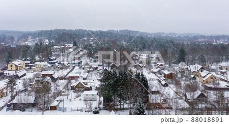 Winter rural landscape 88018891