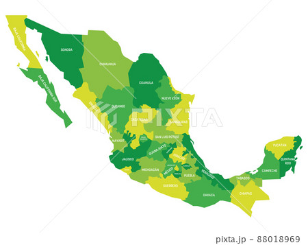 Mexico - map of states 88018969