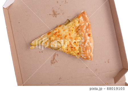 The remaining pizza is in the box. 88019103