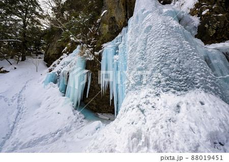 日光の氷瀑　庵滝 88019451