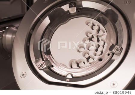 Dental milling made with modern equipment of a zirconia. 88019945
