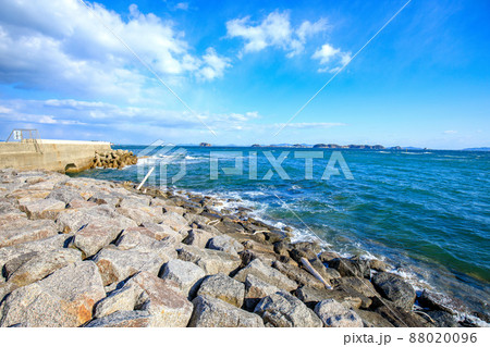知多郡南知多町 羽豆岬と三河湾の眺望 知多郡南知多町 羽豆岬と三河湾の眺望 88020096