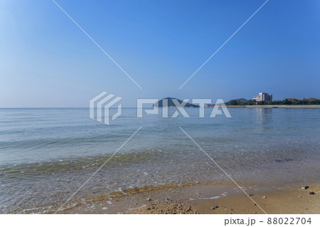 満潮時の父母ヶ浜の情景@香川 満潮時の父母ヶ浜の情景@香川 88022704