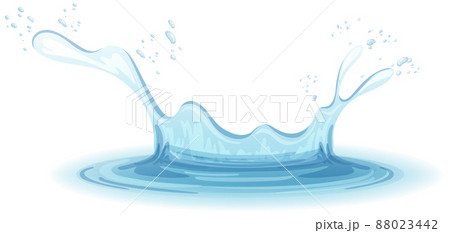 A water splash on white background A water splash on white background 88023442
