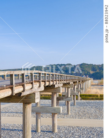 静岡島田_世界最長の木造橋・蓬莱橋 静岡島田_世界最長の木造橋・蓬莱橋 88023942