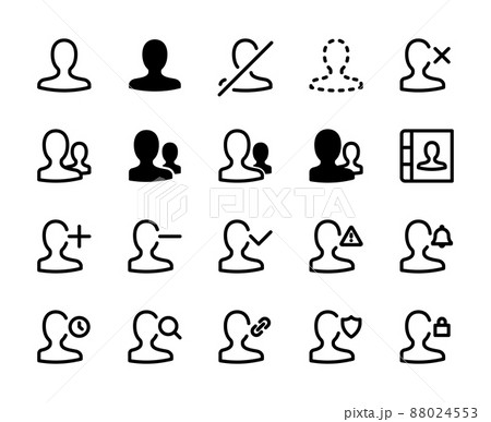 ユーザー 色々なUIアイコンセット ユーザー 色々なUIアイコンセット 88024553