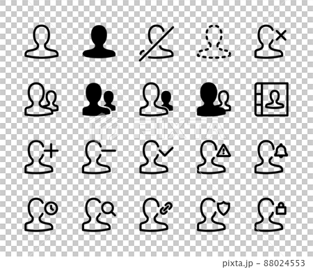 ユーザー 色々なUIアイコンセット ユーザー 色々なUIアイコンセット 88024553