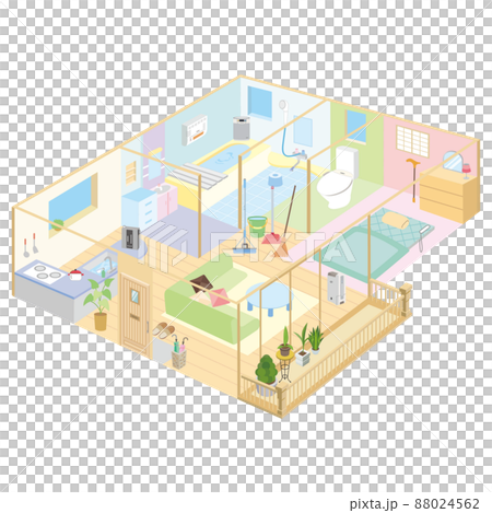 生活 家の間取り 部屋 上から見た部屋 平屋 生活 家の間取り 部屋 上から見た部屋 平屋 88024562