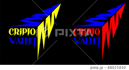 nft abstract logo of a crypto wallet made of lightning and inscriptions 88025830