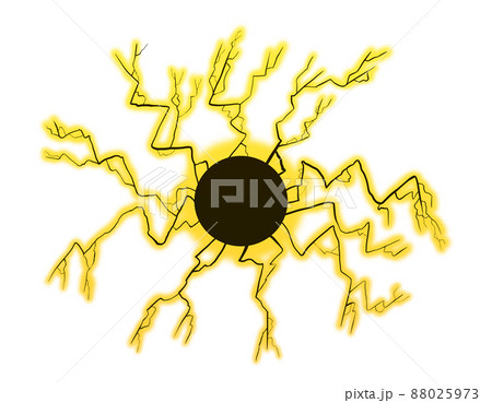 黒い電撃ボール(黄色) 黒い電撃ボール(黄色) 88025973