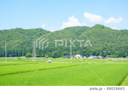 夏の田舎風景 88026665