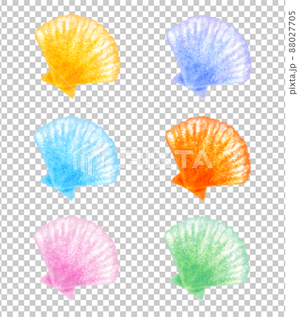 一組柔和多彩的巨型蝸牛插圖 一組柔和多彩的巨型蝸牛插圖 88027705