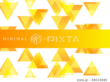 Orange triangles abstract tech geometric minimal background 88028886