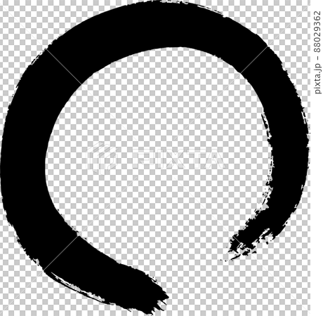 Sumi-e circle mark vector - Stock Illustration [88029362] - PIXTA