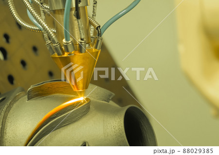 Direct metal deposition - laser melting, powder spray manufacturing technology 88029385