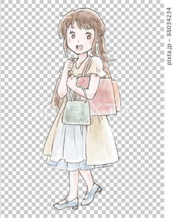 ショッピングをする女性 88034234