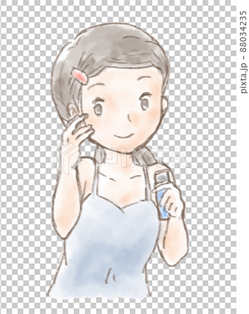 スキンケアをする女性 88034235