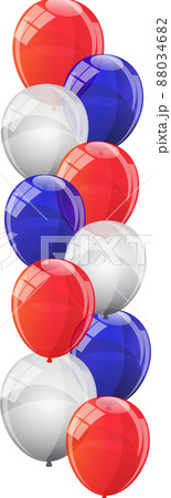 Color Glossy Balloons Background Vector Illustration Color Glossy Balloons Background Vector Illustration 88034682