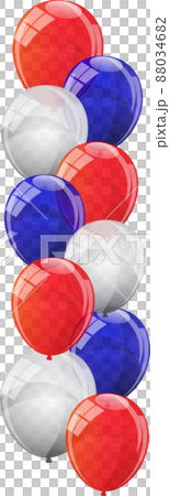 Color Glossy Balloons Background Vector Illustration Color Glossy Balloons Background Vector Illustration 88034682