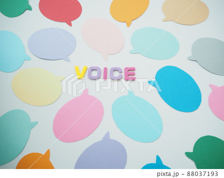 VOICEみんなの声とたくさんの吹き出し 88037193