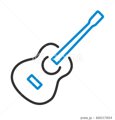 Icon Of Acoustic Guitarのイラスト素材