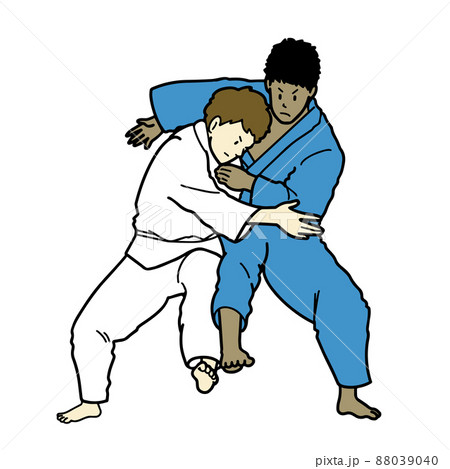 柔道 イラストのイラスト素材