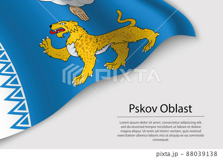 Wave flag of Pskov Oblast is a region of Russia Wave flag of Pskov Oblast is a region of Russia 88039138