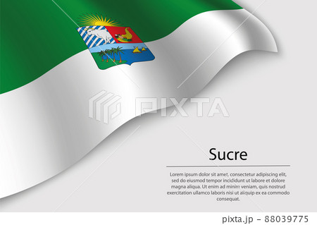 Wave flag of Sucre is a region of Colombia 88039775