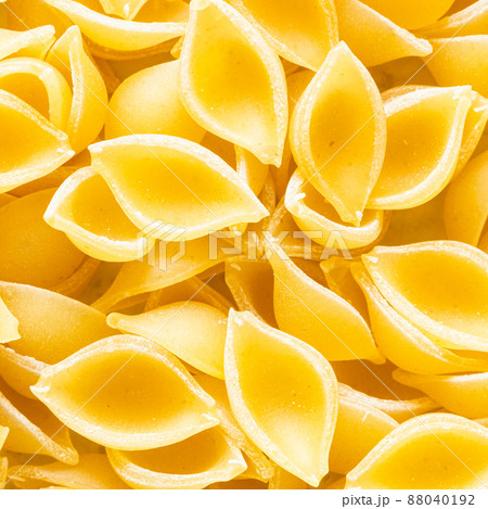 background from uncooked conchiglie pasta pieces background from uncooked conchiglie pasta pieces 88040192