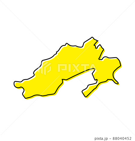 Simple outline map of Arunachal Pradesh is a state of India. Simple outline map of Arunachal Pradesh is a state of India. 88040452