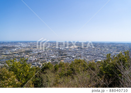 東山(松明峠)の山頂から見た景色(愛知県豊橋市) 東山(松明峠)の山頂から見た景色(愛知県豊橋市) 88040710