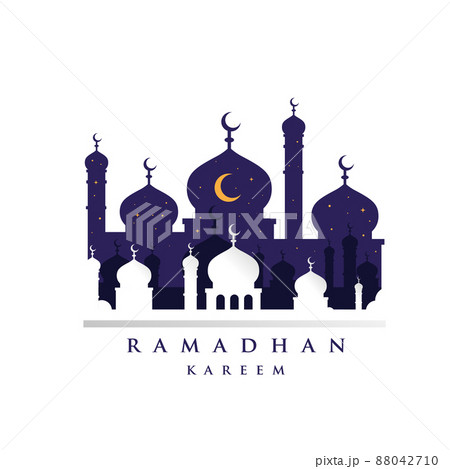 Ramadan Kareem design template background with mosque 88042710