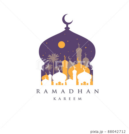 Ramadan Kareem design template background with mosque 88042712