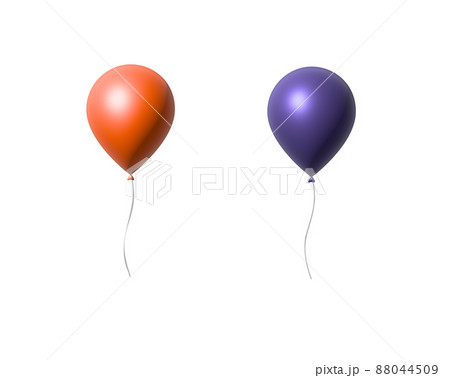 High quality super realistic balloons. 3d maked orange and purple party balloons, birthday decoration. Vector flying party ballon set, design element for cards, invitations etc. High quality super realistic balloons. 3d maked orange and purple party balloons, birthday decoration. Vector flying party ballon set, design element for cards, invitations etc. 88044509