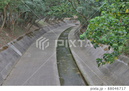 a Drainage channel. the waste system, hk a Drainage channel. the waste system, hk 88046717