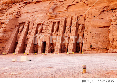Temple of Nefertari, the queen of the pharaoh Rameses II. Temple of Nefertari, the queen of the pharaoh Rameses II. 88047035