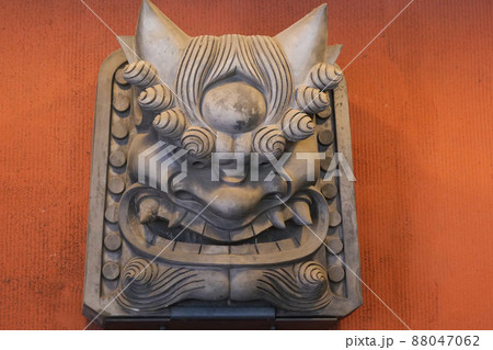 風景、写真、江戸情緒の悪魔退治の鬼瓦 色々な魔を寄せ付けない鬼瓦 風景、写真、江戸情緒の悪魔退治の鬼瓦 色々な魔を寄せ付けない鬼瓦 88047062