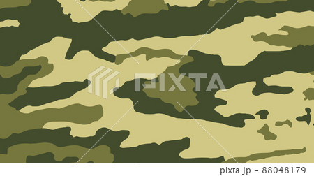 Panoramic background texture military khaki sand camouflage - Vector 88048179