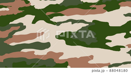 Panoramic background texture army khaki camouflage - Vector 88048180