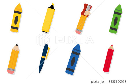 Set supplies school vector illustration Set supplies school vector illustration 88050263