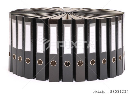 The big black folders located on a circle The big black folders located on a circle 88051234