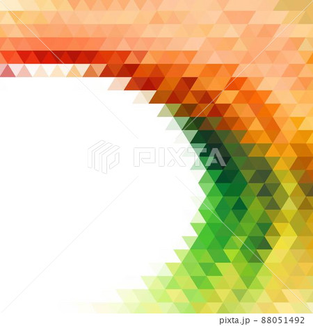 geometric background. colored triangles. Layout for advertising. Polygonal style. Template - Vektorgrafik 88051492