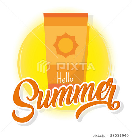 Poster Summer sun vector illustration Poster Summer sun vector illustration 88051940