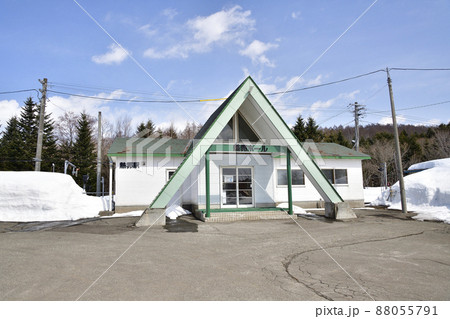 早春の北海道黒松内町で熱郛駅の風景を撮影 早春の北海道黒松内町で熱郛駅の風景を撮影 88055791