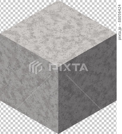 Concrete cube mass - Stock Illustration [88056424] - PIXTA