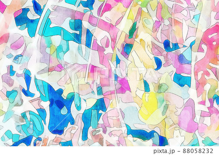 Abstract colorful watercolor texture background Abstract colorful watercolor texture background 88058232