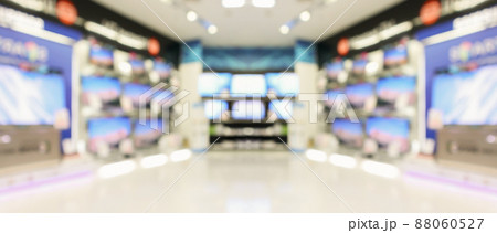 electronic department store show Television TV and home appliance blurred background electronic department store show Television TV and home appliance blurred background 88060527