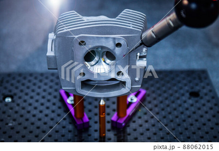 Close up automatic coordinate measurement machine (CMM) for inspection high precision part during working 88062015