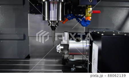 The 5-axis CNC mills machines for design configuration that utilizes a swivel head machine table and flush with the surface metalworking industrial 88062139