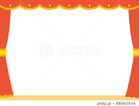 発表会,フレーム,お知らせ,劇,ステージ,舞台,イベント,学校プリント用,展覧,お遊戯会,楽しい 88062836